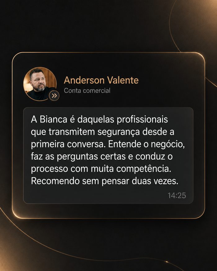 Depoimento — Anderson Valente
